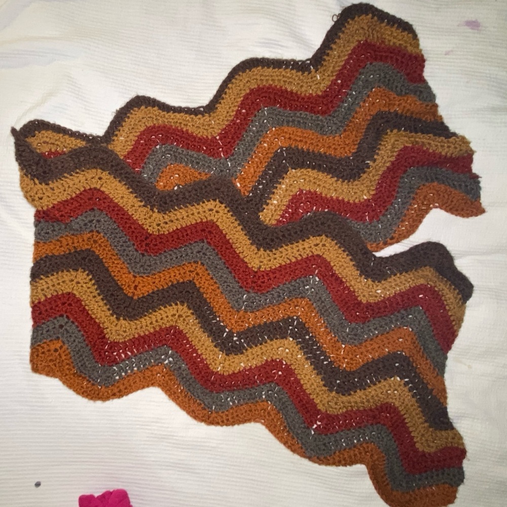 Crochet Fall Waves Shawl-Scarf